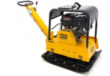HBM Professionele 13 PK Reversible Trilplaat 820 x 650 mm 38 kN incl. Wielenset en Bestrating Beschermplaat