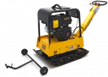 HBM Professionele 13 PK Reversible Trilplaat 820 x 650 mm 38 kN incl. Wielenset en Bestrating Beschermplaat