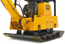 HBM Professionele 13 PK Reversible Trilplaat 820 x 650 mm 38 kN incl. Wielenset en Bestrating Beschermplaat