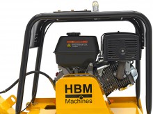 HBM Professionele 13 PK Reversible Trilplaat 820 x 650 mm 38 kN incl. Wielenset en Bestrating Beschermplaat