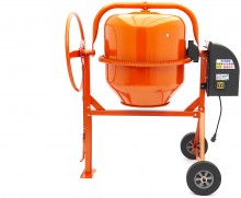HBM 200 Liter Mobil Betonblander/Betonmixer 800 W 230 V Stål.