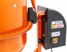 HBM 200 Liter Mobil Betonblander/Betonmixer 800 W 230 V Stål.
