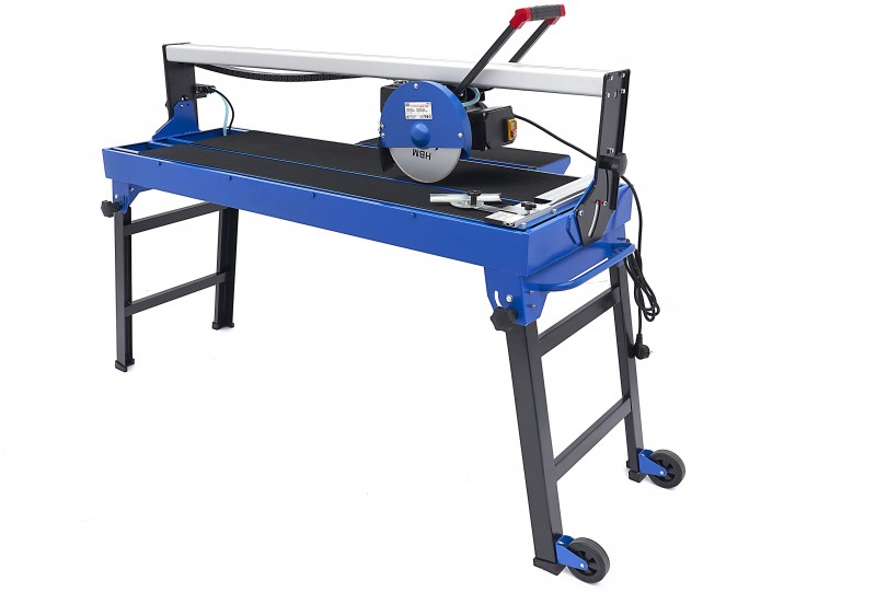 HBM Professionel Fliseskæremaskine 1200 mm - Fliseskærer 1200W, 230V, Snitlængde 1.200 mm, Geringsvinkel 45°.