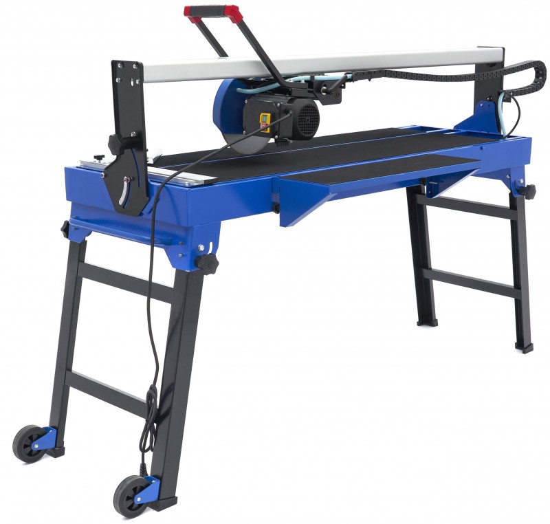 HBM Professionel Fliseskæremaskine 1200 mm - Fliseskærer 1200W, 230V, Snitlængde 1.200 mm, Geringsvinkel 45°.