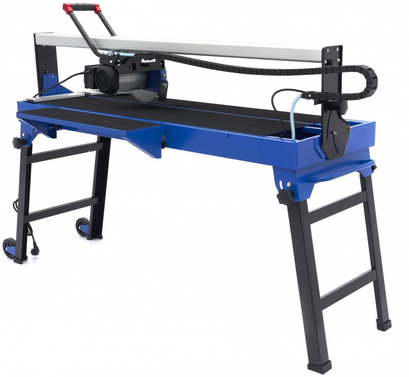 HBM Professionel Fliseskæremaskine 1200 mm - Fliseskærer 1200W, 230V, Snitlængde 1.200 mm, Geringsvinkel 45°.