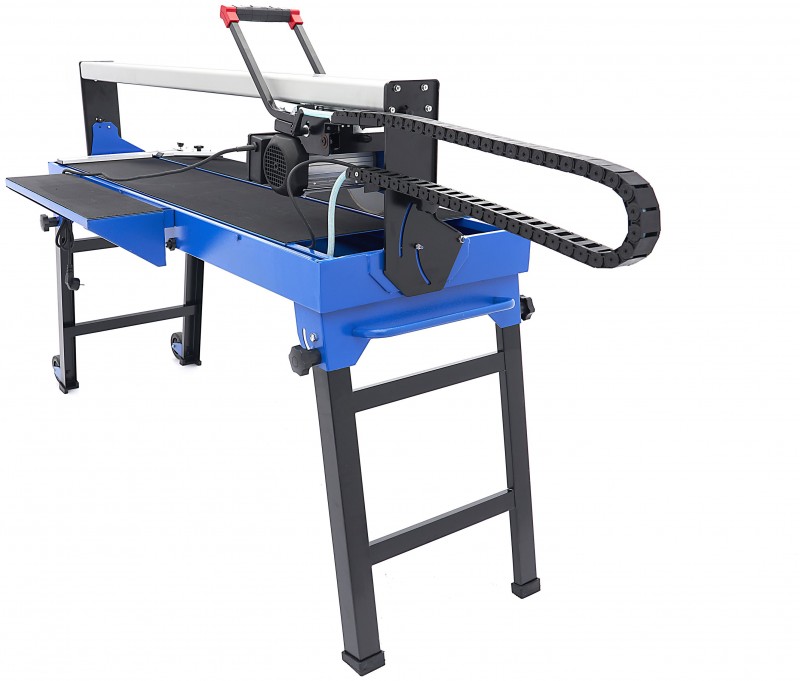 HBM Professionel Fliseskæremaskine 1200 mm - Fliseskærer 1200W, 230V, Snitlængde 1.200 mm, Geringsvinkel 45°.