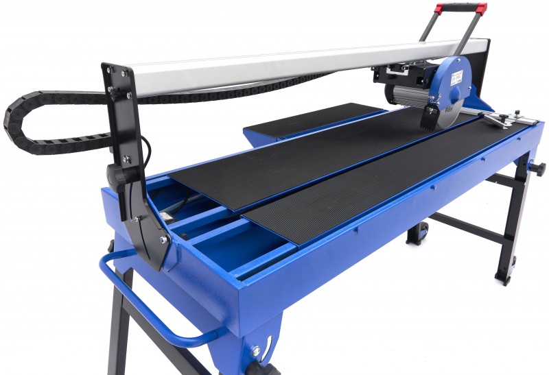 HBM Professionel Fliseskæremaskine 1200 mm - Fliseskærer 1200W, 230V, Snitlængde 1.200 mm, Geringsvinkel 45°.