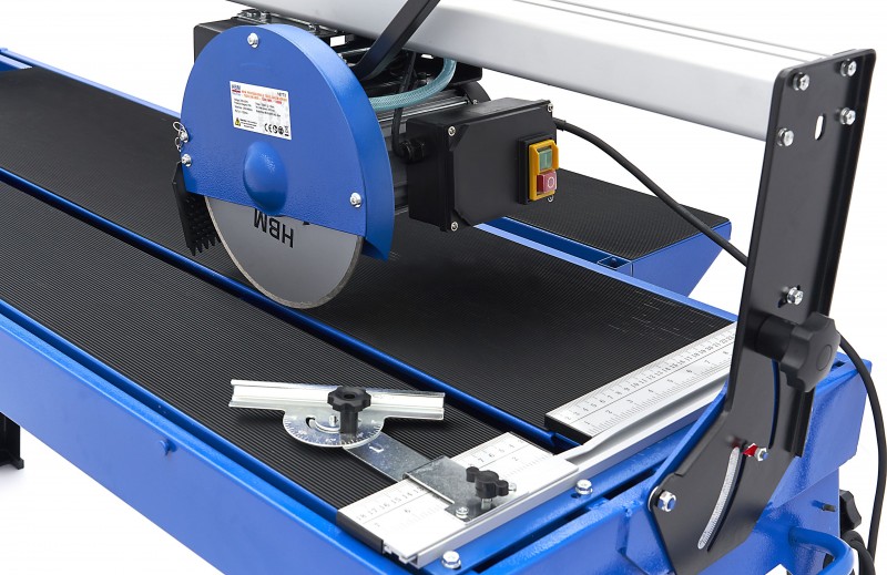 HBM Professionel Fliseskæremaskine 1200 mm - Fliseskærer 1200W, 230V, Snitlængde 1.200 mm, Geringsvinkel 45°.