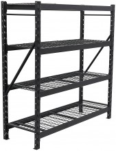 HBM stellingkast staal zwart, 4 planken, 4 x 200 kg, 183 x 183 x 61 cm HBM stellingkast staal zwart, 4 planken, 4 x 200 kg, 183 x 183 x 61 cm