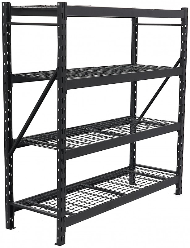 HBM stellingkast staal zwart, 4 planken, 4 x 200 kg, 183 x 183 x 61 cm HBM stellingkast staal zwart, 4 planken, 4 x 200 kg, 183 x 183 x 61 cm