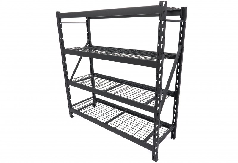 HBM stellingkast staal zwart, 4 planken, 4 x 200 kg, 183 x 183 x 61 cm HBM stellingkast staal zwart, 4 planken, 4 x 200 kg, 183 x 183 x 61 cm