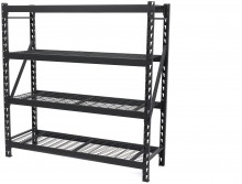 HBM stellingkast staal zwart, 4 planken, 4 x 200 kg, 183 x 183 x 61 cm HBM stellingkast staal zwart, 4 planken, 4 x 200 kg, 183 x 183 x 61 cm