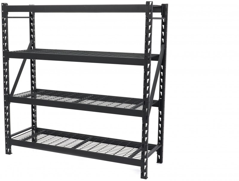 HBM stellingkast staal zwart, 4 planken, 4 x 200 kg, 183 x 183 x 61 cm HBM stellingkast staal zwart, 4 planken, 4 x 200 kg, 183 x 183 x 61 cm