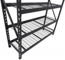 HBM stellingkast staal zwart, 4 planken, 4 x 200 kg, 183 x 183 x 61 cm HBM stellingkast staal zwart, 4 planken, 4 x 200 kg, 183 x 183 x 61 cm