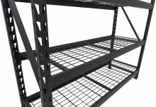 HBM stellingkast staal zwart, 4 planken, 4 x 200 kg, 183 x 183 x 61 cm HBM stellingkast staal zwart, 4 planken, 4 x 200 kg, 183 x 183 x 61 cm