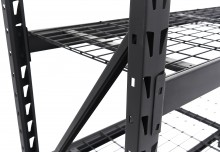 HBM stellingkast staal zwart, 4 planken, 4 x 200 kg, 183 x 183 x 61 cm HBM stellingkast staal zwart, 4 planken, 4 x 200 kg, 183 x 183 x 61 cm