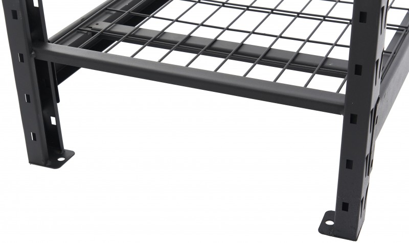 HBM stellingkast staal zwart, 4 planken, 4 x 200 kg, 183 x 183 x 61 cm HBM stellingkast staal zwart, 4 planken, 4 x 200 kg, 183 x 183 x 61 cm
