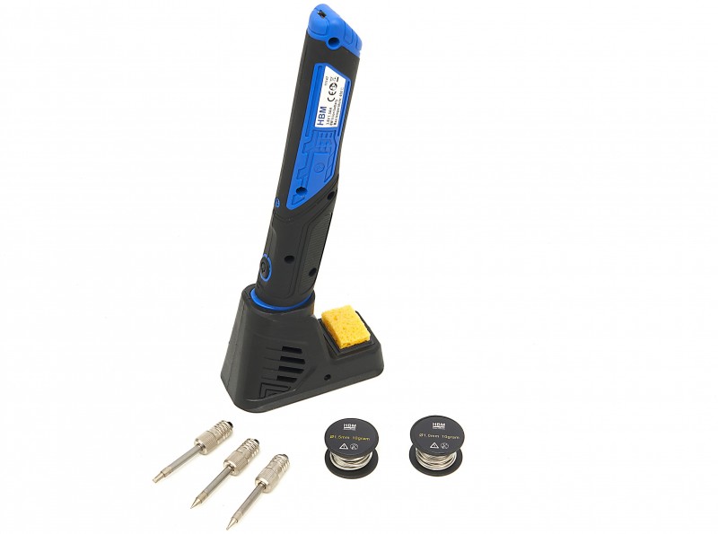 HBM Professionele 3,6 V 8 W Accu Soldeerbout Inclusief 3 Soldeertips