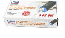 HBM Professionele 3,6 V 8 W Accu Soldeerbout Inclusief 3 Soldeertips