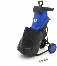 HBM Elektrisk flishugger 2500W - Havehakker/Træflishugger med 2 sæt knive, 230V, IP24, 10,5 kg. HBM Elektrisk flishugger 2500W - Havehakker/Træflishugger med 2 sæt knive, 230V, IP24, 10,5 kg.