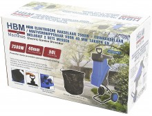 HBM Elektrische Hakselaar 2500W - Tuinhakselaar/Houtversnipperaar met 2 sets messen, 230V, IP24, 10,5 kg