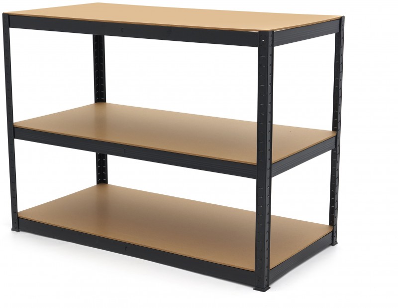 HBM reol af metal MDF 3 x 265 kg 120 x 60 x 90 cm