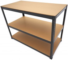 HBM reol af metal MDF 3 x 265 kg 120 x 60 x 90 cm