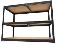 HBM reol af metal MDF 3 x 265 kg 120 x 60 x 90 cm