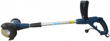 HBM elektrische onkruidborstel met voegborstel, 2 borstelwielen, 400 W, 110 mm, 123 cm