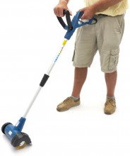 HBM elektrische onkruidborstel met voegborstel, 2 borstelwielen, 400 W, 110 mm, 123 cm