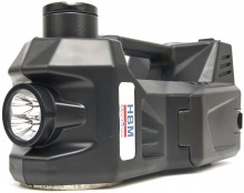 HBM elektrische 12V autokrik 1,5 ton met LED-verlichting en slagmoersleutel, verrijdbaar, 340 Nm