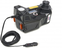 HBM elektrische 12V autokrik 1,5 ton met LED-verlichting en slagmoersleutel, verrijdbaar, 340 Nm