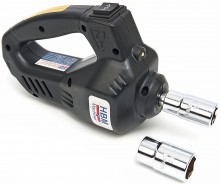HBM elektrische 12V autokrik 1,5 ton met LED-verlichting en slagmoersleutel, verrijdbaar, 340 Nm