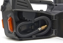 HBM elektrische 12V autokrik 1,5 ton met LED-verlichting en slagmoersleutel, verrijdbaar, 340 Nm