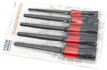 HBM 5-delige Interieurkwastenset en Velgenkwasten voor Car Detailing