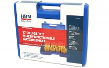 HBM Professionel 17-delt multi-materiale TCT diamantsavkronesæt til cellenbeton og gipsplade.