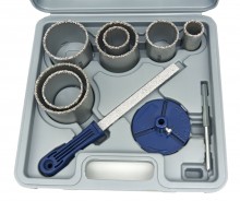 HBM 10-delige diamant gatzagenset voor natuursteen