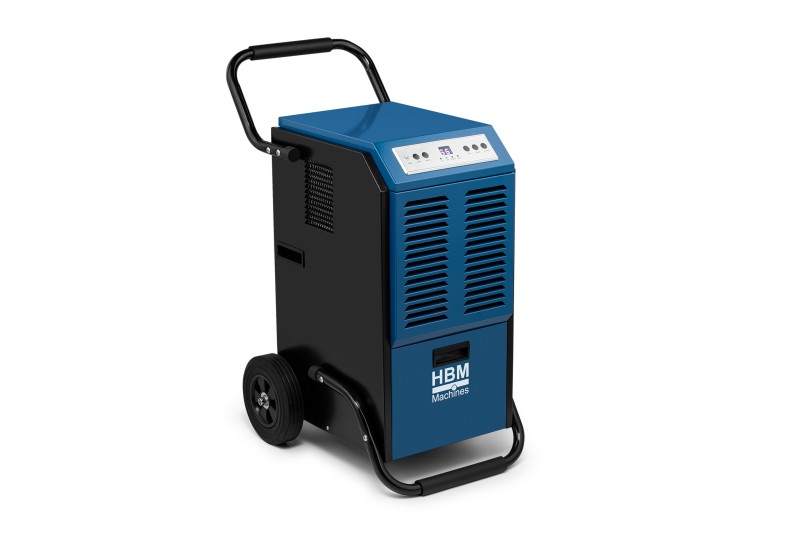 HBM professionel byggetørrer luftaffugter 70 liter 860 W mobil digital timer R290 5,5 l 52 dB