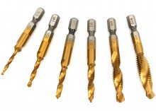 HBM 6-delige HSS Zelftappende Borenset M3 tot M10 voor Metaal
