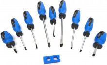 HBM 39-delt skruetrækker-, bit- og topnøglesæt - Slids, Hex, Philips, Pozidriv, Torx, bitholder.
