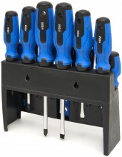 HBM 39-delt skruetrækker-, bit- og topnøglesæt - Slids, Hex, Philips, Pozidriv, Torx, bitholder.