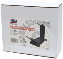 HBM Enkel Verfspuithouder Model 2, spuitpistoolhouder van staal met poedercoating, zwart, 100 x 200 x 190 mm