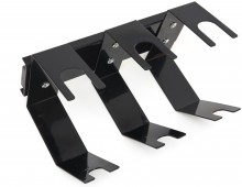 HBM magnetische verfspuithouder voor 3 spuitpistolen, model 2, staal met poedercoating, 310 x 220 x 160 mm, zwart