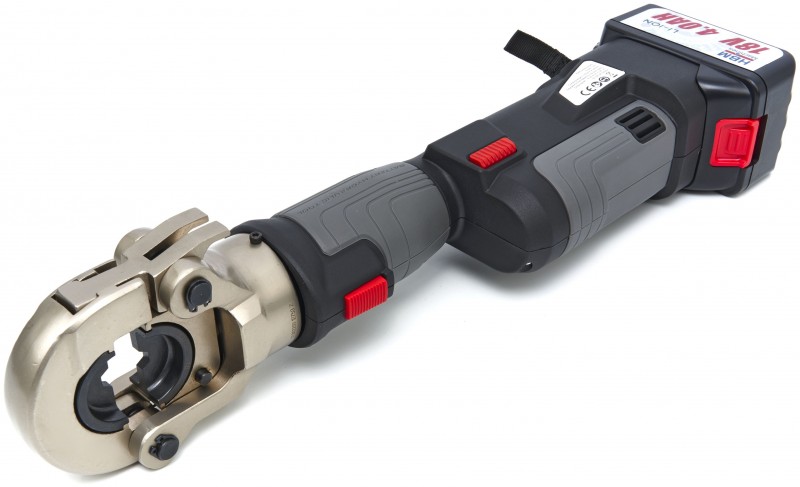HBM hydraulische kabelkrimptang set 16-300 mm² 60 kN op accu, 18 V, 4 Ah, incl. opbergkoffer HBM hydraulische kabelkrimptang set 16-300 mm² 60 kN op accu, 18 V, 4 Ah, incl. opbergkoffer