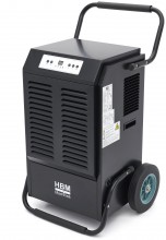 HBM professionel byggetørrer luftaffugter 90 liter/dag 1080 watt digital på hjul R290.