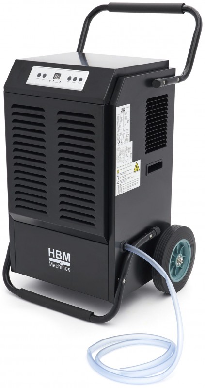 HBM professionel byggetørrer luftaffugter 90 liter/dag 1080 watt digital på hjul R290. HBM professionel byggetørrer luftaffugter 90 liter/dag 1080 watt digital på hjul R290.