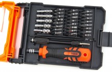 HBM Præcisions-skruetrækkersæt 34-delt - Sporskrue, Hex, Pentalobe, Philips, Torx, Skrueudtrækker, Spanner, Spline, Triwing