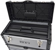 HBM 3-delige modulaire verrijdbare gereedschapskistenset, 75 kg, 50x72x23 cm, uitneembare sorteerbak HBM 3-delige modulaire verrijdbare gereedschapskistenset, 75 kg, 50x72x23 cm, uitneembare sorteerbak