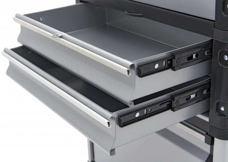 HBM 3-delige modulaire verrijdbare gereedschapskistenset, 75 kg, 50x72x23 cm, uitneembare sorteerbak HBM 3-delige modulaire verrijdbare gereedschapskistenset, 75 kg, 50x72x23 cm, uitneembare sorteerbak