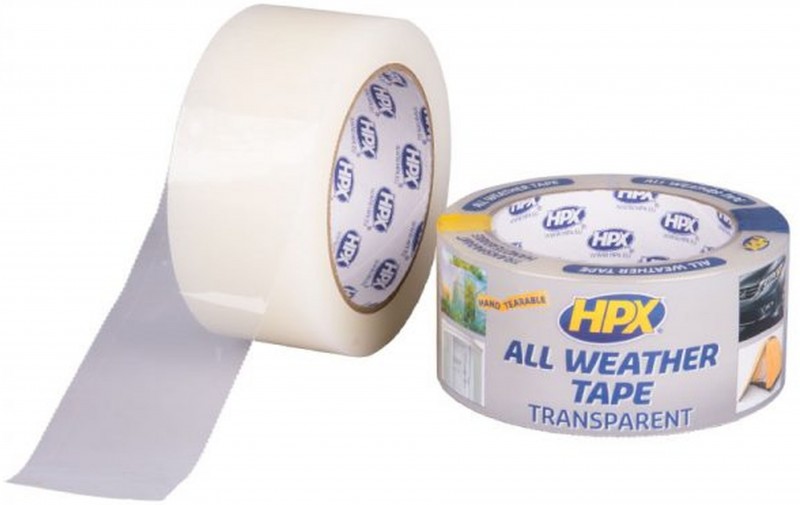 HPX All Weather Tape Transparent 48mm x 25m